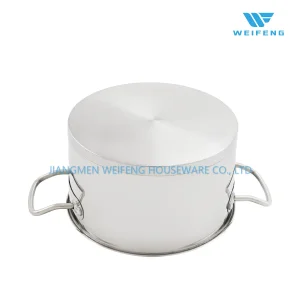 6PCS Home Appliance Straight Body Stainless Steel Cookware Used on Induction Cooker