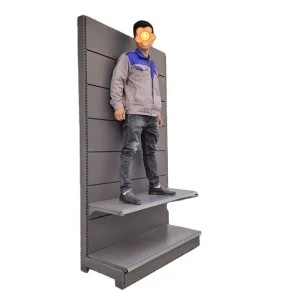 Dual-Sided Adjustable 5 Layer Heavy Duty Steel Powder Coated Grocery Shelf Display