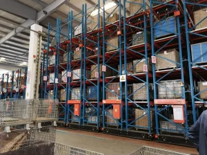 Sistema de estanterías móviles eléctricas de alta resistencia