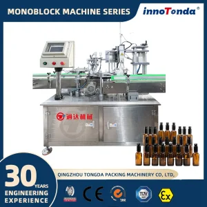 Automatic Rotary Perfume Bottle Filling and Capping Machine for Small Bottle Production Line