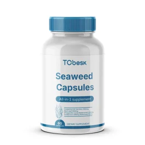 Seaweed Capsules with Sea Moss Black Seed Oil Burdock Root – All-in-One Herbal Supplement for Immunity &amp; Stress Support