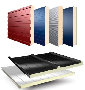 Fireproof PU Sandwich Panel Exterior Wall