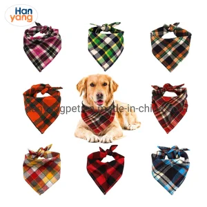 Hanyang OEM Pet Accessories Pet Product Whoesale Custom OEM Custom Pet Dog Bandana Pet Bibs Reversible Dog Bandana