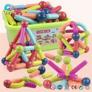 DIY 3D Kids Magnetic Building Blocks