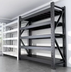 Steel Storage Racks Longspan Shelving for Garage and Warehouse Corrosion Protection Metal Shelving Heavy Duty Shelf