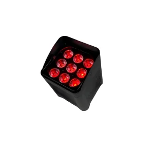 AMG Waterproof 9x18W RGBWA UV 6-in-1 Battery-Powered DMX LED Uplight Aluminum Alloy 15/40 Lens Angle IP65 For Outdoor Events