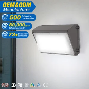 Hot Sale High Quality Acrylic Aluminum Glass Outdoor Lighting Ip65 Waterproof 60w 100w 120w Led Wall Pack Light
