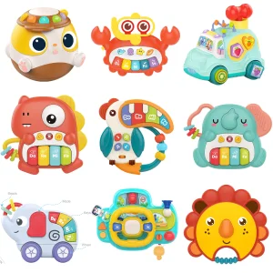 Brinquedos musicais educativos macios de plástico para bebês e crianças por atacado