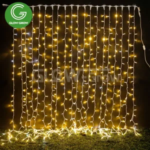Waterproof LED Curtain Christmas String Light for Wedding Holiday Home Decoration