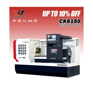Ck6150 Flat Bed CNC Lathe Cak6150 High Precision CNC Torna Horizontal 2 Axis Small Automatic GSK CNC Turning Machine with C and Y Axis for Metal