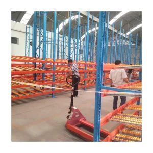China Factory Steel Warehouse Shelf Racking Goods Gravity Carton Flow Through Pallet Sliding Racks Gravity Pallet Flow Rack From Best Storage System