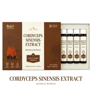 Private Label Cordyceps Militaris Fermented Extract Liquid 30ml Mushroom Tincture Supplement for Immune &amp; Energy Support OEM
