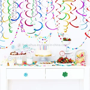 Foil Swirl Decorations