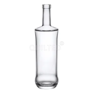 China Classical round 750 ml clear liquor glass bottle  Manufacturer, Supplier