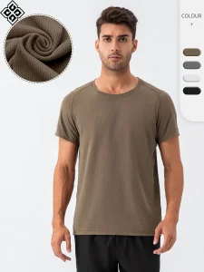 Summer Men's Spandex T-Shirt Running Top