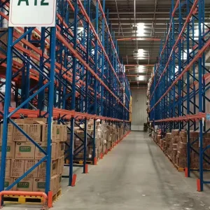 Double Deep 5 Layer Adjustable Steel Wire Shelving Rack with Corrosion Protection for High Density Warehouse Storage