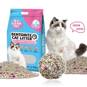 Venta directa de fábrica de productos para mascotas Precio al por mayor 5 litros de arena para gatos de bentonita