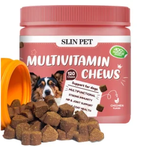 Pet Multivitamins Nutrition Supplements with Vitamins A-K to Improve Immune System and Support Brain&amp;Heart of Dog Soft Chews