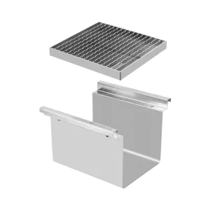 Max Flow Rate Beverage Industry Sanitary V2a Stainless Channel Drain System for Sale