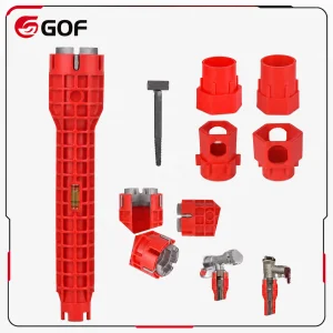 8-in-1 Customizable OEM DIY Alloy Basin Pipe Wrench Set