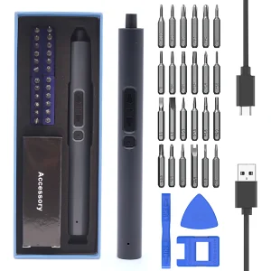 28 in 1 Portable Small Home Pc Toy Cordless Pen Type Precision Electric Screwdriver