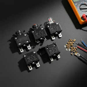L2 3-20A 1P DC Circuit Breaker Motor Switch Electric Thermal Overload Protector High Breaking Capacity For Solar EV Marine