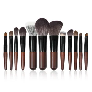 Goat Hair Wholesale Natural Hair Luxury Makeup With Logo Mini Travel Luxury Professional Makeup Brush Set With Custom Logo