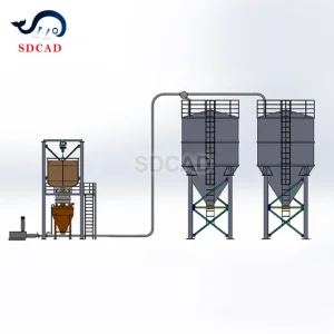 Sistema de Transporte de Cimento Pneumático