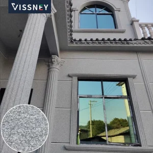 Vissney Exterior Carrara Stone Paint Sustainable Water-Based Building Finish