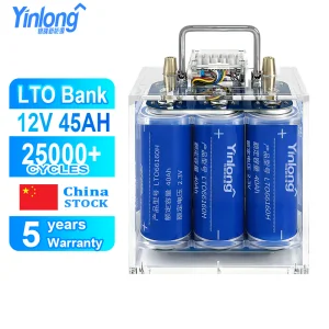 12V 45ah Yinlong Lto Battery 66160 Rechargeable Cell 6C-10C