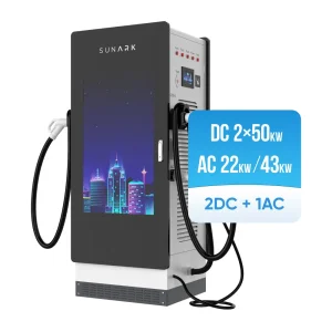 EV Fast Charging Stations 7kw 11kw 22kw Type 2 Solar Powered Electric Car Charger for Parking Lot