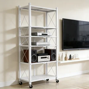 Adjustable 5-Layer Metal Shelves