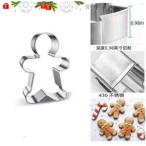 Christmas Stainless Steel Cookie Cutter DIY Baking Tool &amp; Biscuit Mold for Fruits &amp; Vegetables Instock
