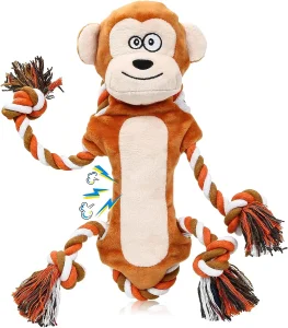 Juguete de peluche para perros grandes y agresivos, juguetes para perros indestructibles con sonido