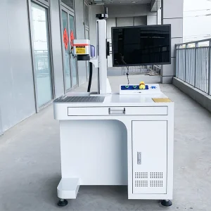 Hot Sale 30w 50w Portable Fiber Laser Marking Machine For Gifts And Crafts Precision Metal Steel
