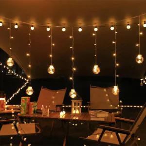 LED Star and Moon String Lights for Outdoor Camping for Christmas &amp; Ramadan Holiday Party Decorations