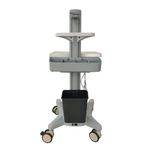 Adjustable Dental Nursing Telemedicine Computer Laptop Tablet Trolley Hospital Cart