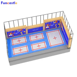 High-Performance Trampoline Children Adventure Lovers Indoor Sports Teenagers Adults Jumping Game Professional Trampoline Park Equipment