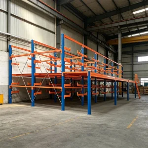 Powder Coated Heavy Duty Anti-Rust Cantilever Rack Mezzanine System Industrial Warehouse Storage Solution