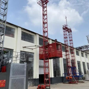 Outdoor Building Site Double Cage Sc200 Construction Elevator Lifting Equipment