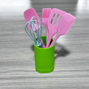 Cute Pink Silicone Pastry Baking Tools Kitchenware Cake Accessories Set for Kids for Bread Bake Cooking Kitchen Bakery Supplies