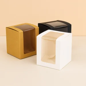 Wholesale Window-opening Packaging Transparent Kraft Box