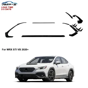Skirts laterais Wrx Sti, lábio do para-choque dianteiro, spoiler traseiro, difusor traseiro para Subaru Wrx Sti Vb 2020+ Acessórios para carro
