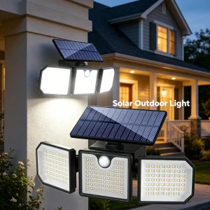 LED Solar Motion Sensor Wall Lights
