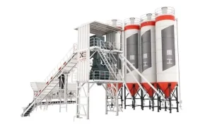 Evangel Official Factory Concrete Construction Hzs90g Batching Plant 90m3/H Output Concrete Mixing Plant Modular Design Easy to Transport