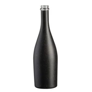 China 750ml Black Painting Glass Bottle