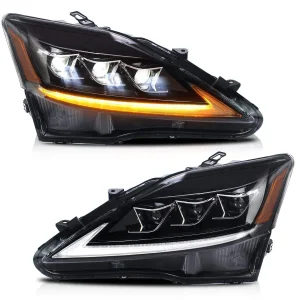 Turn Signal Full LED Front Headlight Car Front Lamps for Lexus Is250