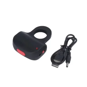 Portable Finger Keychain Set Rechargeable Super Power LED Flashlight for Outdoor Emergency