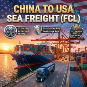 FCL Sea Freight China to USA Europe