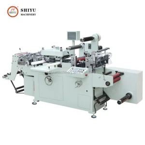 Automatic Roll to Roll Rotary Adhesive Label Flat Bed Die Cutting Machine